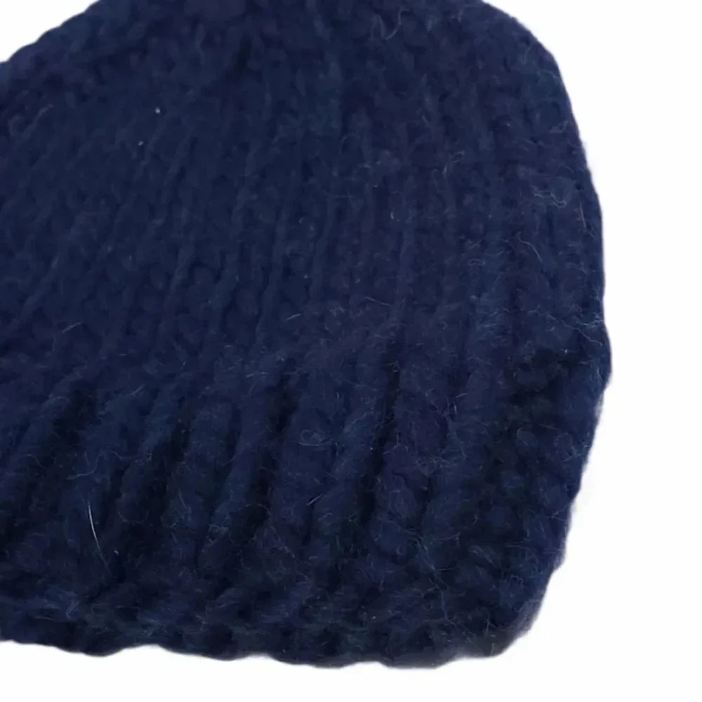 CursiveL Blue Knit Beanie - Picture 2 of 3